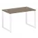 Стол письменный на О-образном м/к METAL SYSTEM БО.СП-2 Вяз/Белый_246985