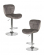 Стул барный DOBRIN BARNY (серый велюр (MJ9-75)) 2 шт_3636626