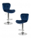 Стул барный DOBRIN BARNY (синий велюр (MJ9-117)) 2 шт_3636627