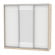 Шкаф-купе B-220х235х60-2(ДСС-Белый-D9D10D9)_358851