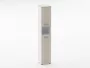Шкаф 5 узкий закрытый, с нишей Deka 10.23.14Пр Дуб Сантана светлый/Белый_91968