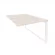 Стол-приставка двойной на О-образном м/к к опорым элем. ONIX O.MO-D.SPR-1.7 Денвер Светлый/Белый_242284