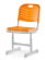 Стул ученический пластиковый регулируемый (рост 5-7) Оранжевый_3682442