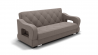 Диван Бруно-2 (ЗР) Цвет фасада: Серо коричневый; Тип: Прямой; Материал фасада: Металл/Велюр_800452