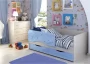 Детская кровать Алиса КР 813 Голубой металлик-Дуб Белфорд_101585