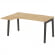 Стол эргономичный левый Оникс Вуд OW.SA-4 (L) Тиквуд Светлый/Дуб Темный/Металл Антрацит 1580*1180*75_3829239