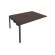 Проходной наборный элемент переговорного стола Metal System Б.ППРГ-4 Венге/Антрацит_243780