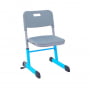 Стул ученический NOMAD V регулируемый по высоте (рост 4-6) Голубой/Серый_3680945