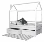 Кровать-домик RooRoom кд-1С с ящиками Серая_165879
