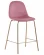 Стул полубарный Валенсия велюр Розовый золотые ножки_188186