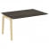 Оникс Вуд Прох. наб. эл. переговорного стола OW.NPRG-3 Дуб Мали/Дуб Светлый/Металл Белый 1380*980*75 _4457236