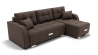 Диван Нью-Йорк-3 угол левый/правый (ЗР) Цвет фасада: Коричневый; Тип: Левый/правый; Материал фасада: Металл/Велюр_887778
