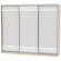 Шкаф-купе B-220х270х60-3(ДСС-Белый-D10D10D10)_359137