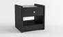 Тумба прикроватная с 1-м ящиком Черная_68406_68406