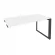 Стол-приставка на О-образном м/к к опорным элементам ONIX O.MO-SPR-3.7 Белый Бриллиант/Антрацит_242217