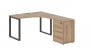 Стол эргономичный с тумбой правый EDIS EQCET 1318 R Дуб Денвер светлый Мокко_3635365