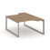 Стайл Проджект Рабочая станция эргономичная SN-59O.DRPA-022 Дуб Табак/Металл Серый/Серебро Заглушка _3863745