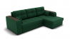 Диван Сенатор-3 ППУ угол левый/правый (ЗР) Цвет фасада: Зеленый; Тип: Левый/правый; Материал фасада: Металл/Велюр_888130