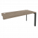 Стол-приставка на П-образном м/к к опорным элементам ONIX O.MP-SPR-4.7 Тиквуд Темный/Антрацит_252890